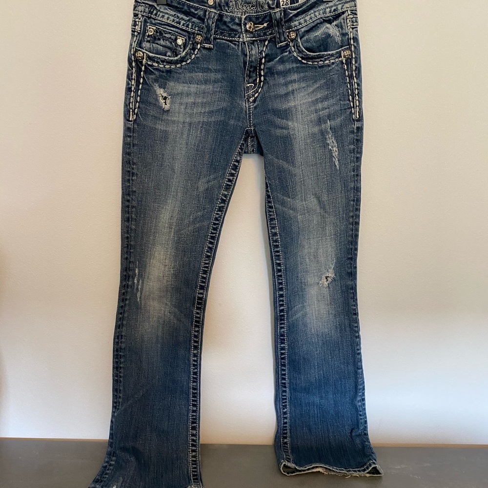 Miss Me distressed bootcut jeans 28